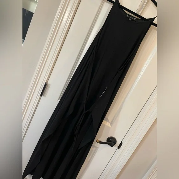 eloquii black maxi tie front dress - NWT 22/24 - Picture 8 of 8